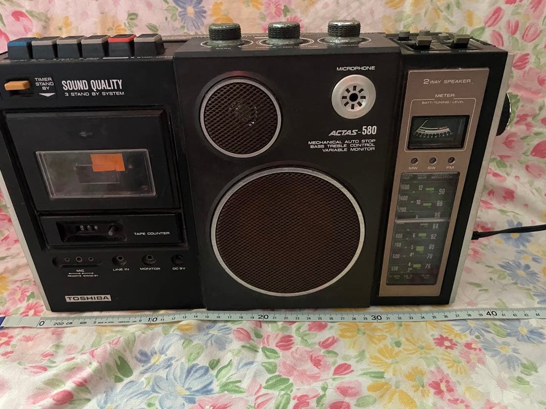 ラジオカセットレコーダー RT-580F 東芝 ACTAS-580 昭和レトロ