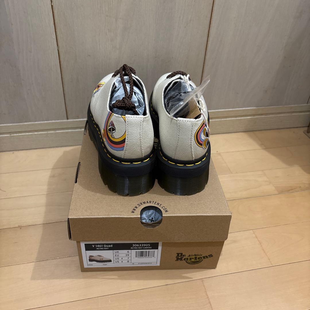 Dr. Martens 1461 アイボリー 花柄刺繍　最終値下げ