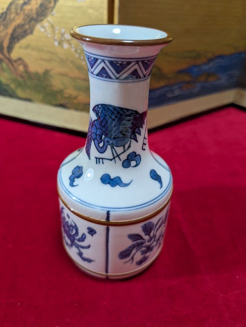 茶道具　皆具　染付祥文　平安 手塚祥堂