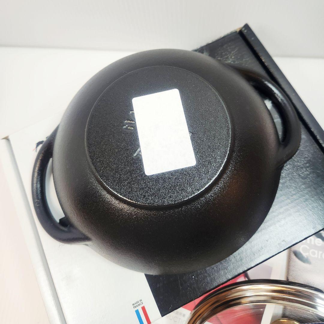 Staub ベビー ウォック 16 ブラック 真鍮ツマミ
