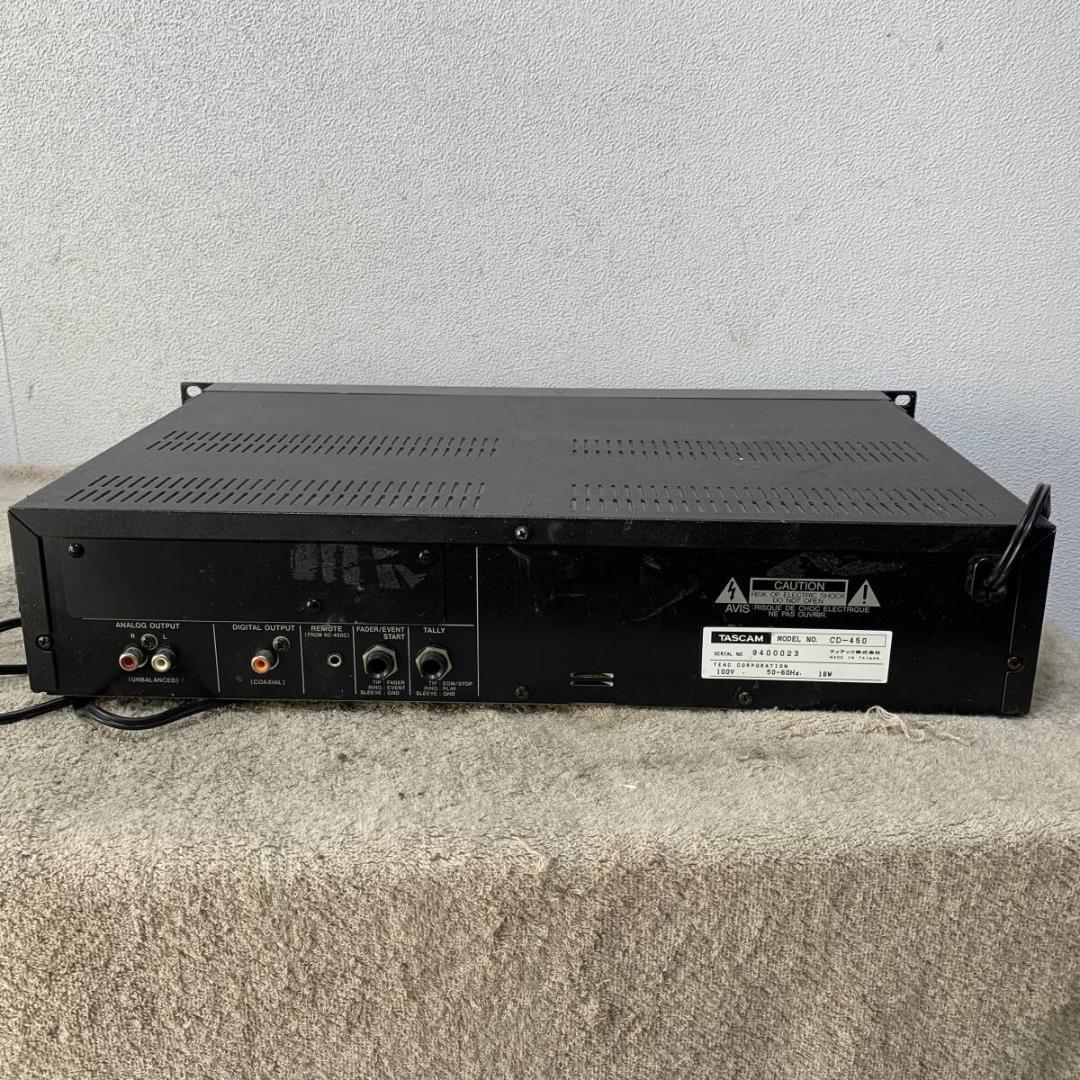 ジャンク品　TASCO　CD-450　CDプレーヤー　業務用　XZ4105