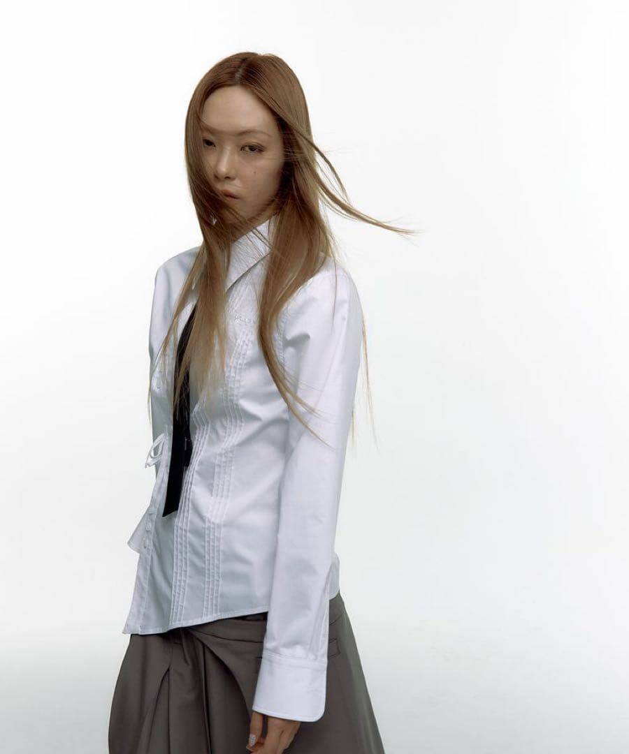 新品　kashiko Pintuck Preppy Shirt Tie Set