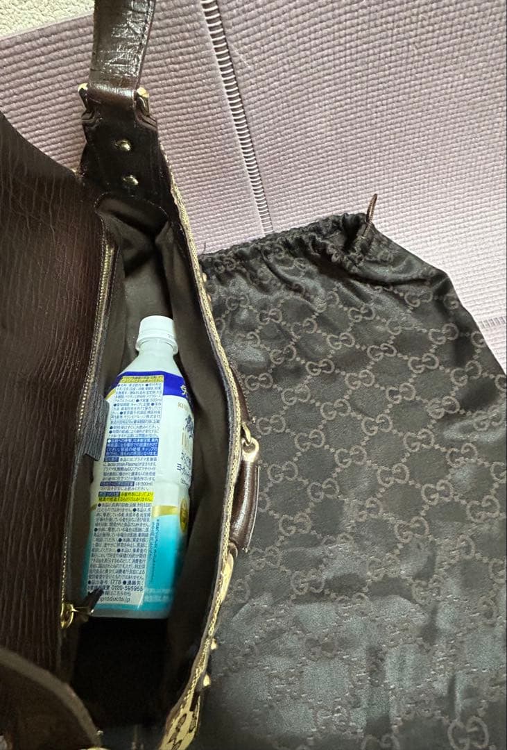 M*a様 希少 GUCCI ホースビット ショルダーバッグ GGキャンバス