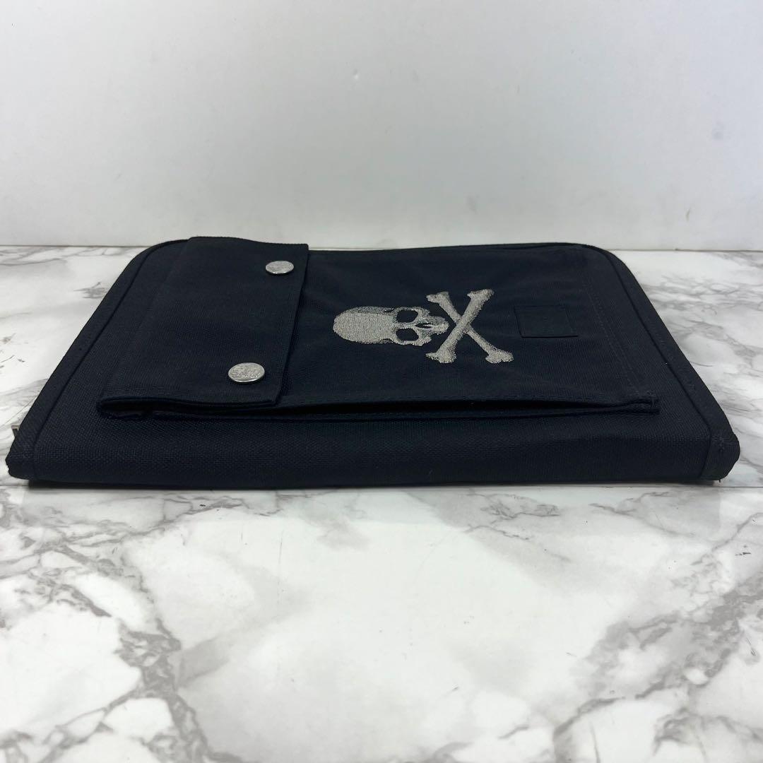極美品 porter mastermind コラボ タブレットケース スカル刺繍