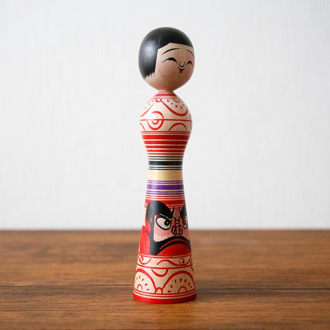 奥瀬鉄則 津軽こけし（23cm / 9in）