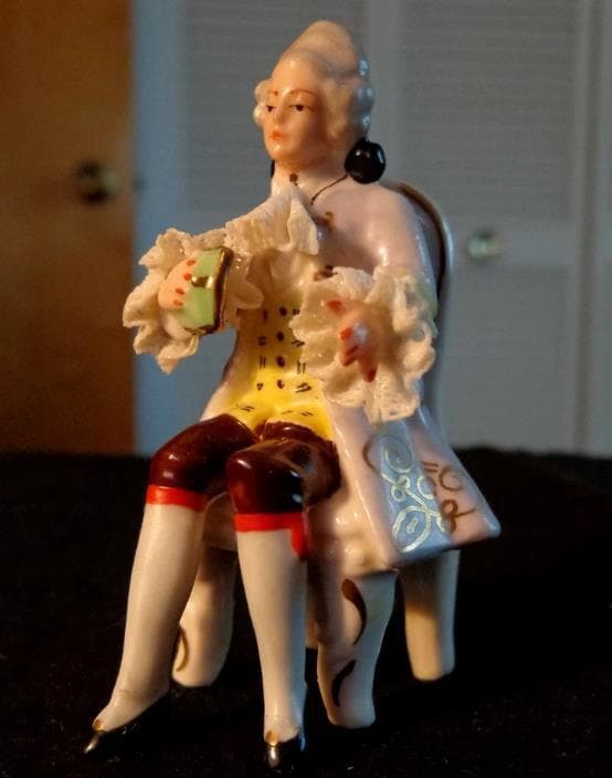 #3943【希少な置き物】アンティーク 初期 マイセン・ドレスデン 1725年製