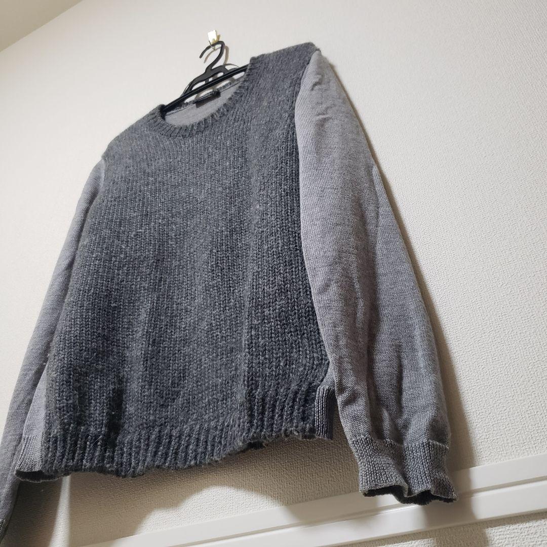 1523様】ミスディアナニールバレットアルパカ混切替ニットMISS DEANNA