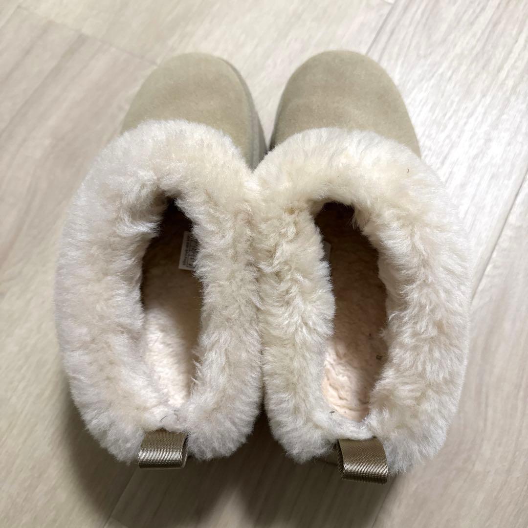UGG×SNIDEL WTAZZELLE ベージュファームートンブーツ24