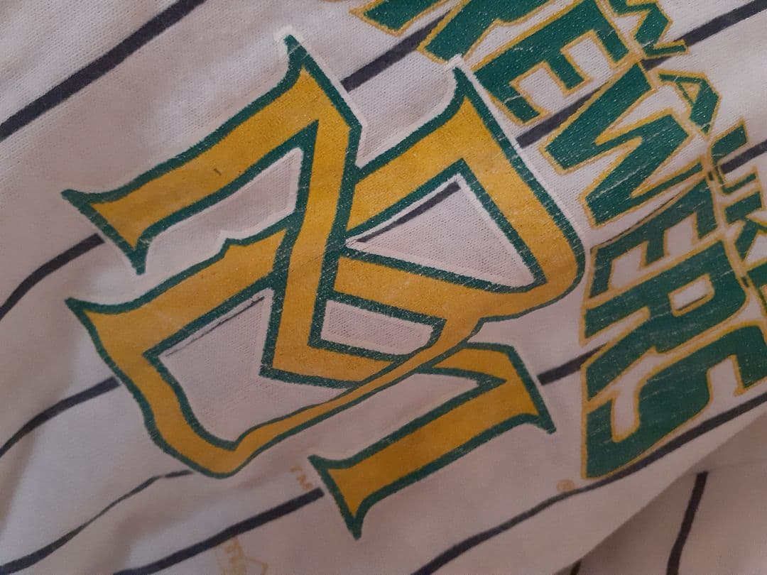 激レア！MLBミルウォーキー・ブリュワーズ ビンテージユニフォーム XL 野球