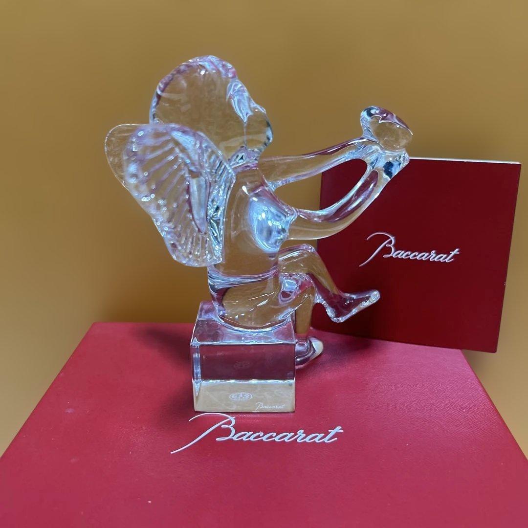 新品Baccarat バカラ　天使エンジェル 置物　クリスタル　ガラス