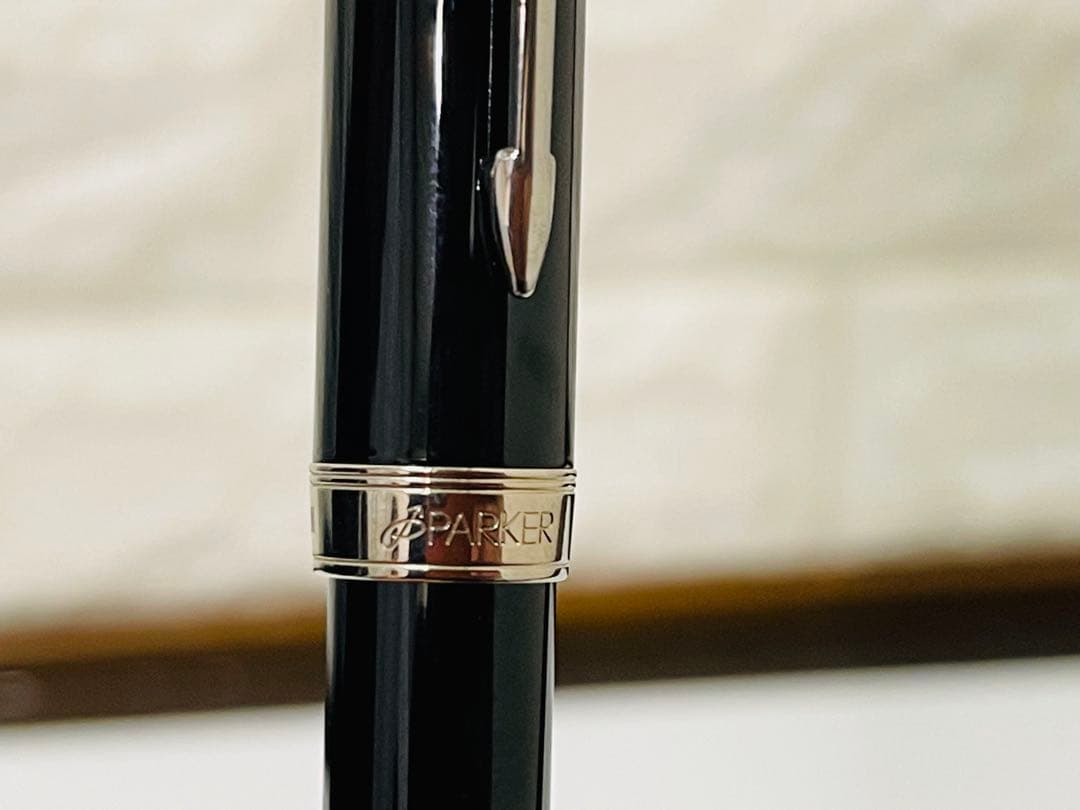 Parker ブラック 万年筆 K18 750
