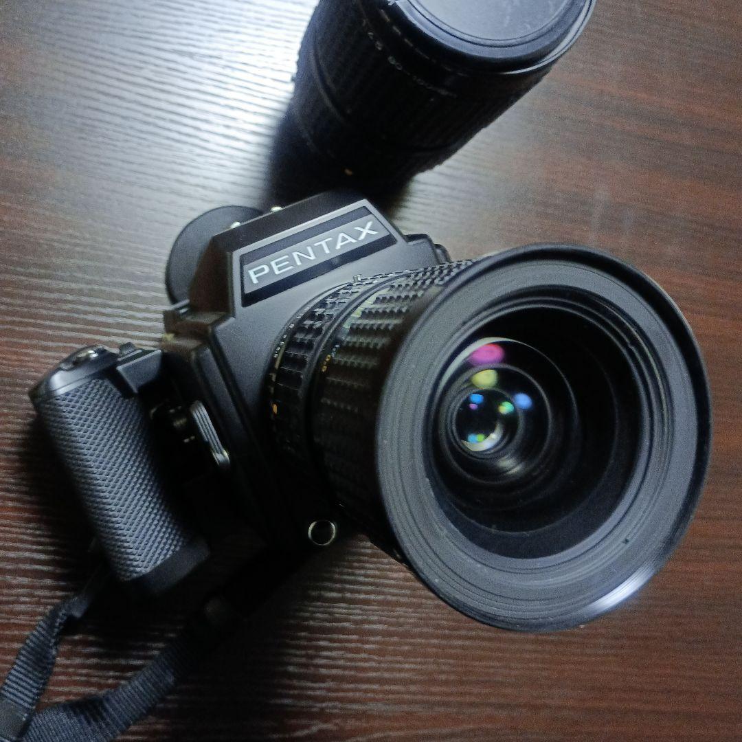 美品！PENTAX645 フィルムカメラ、レンズ2本、円偏光フィルター等付き