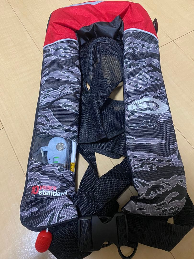 OSP ライフジャケット　サスペンダータイプ　2220RSE 迷彩レッド