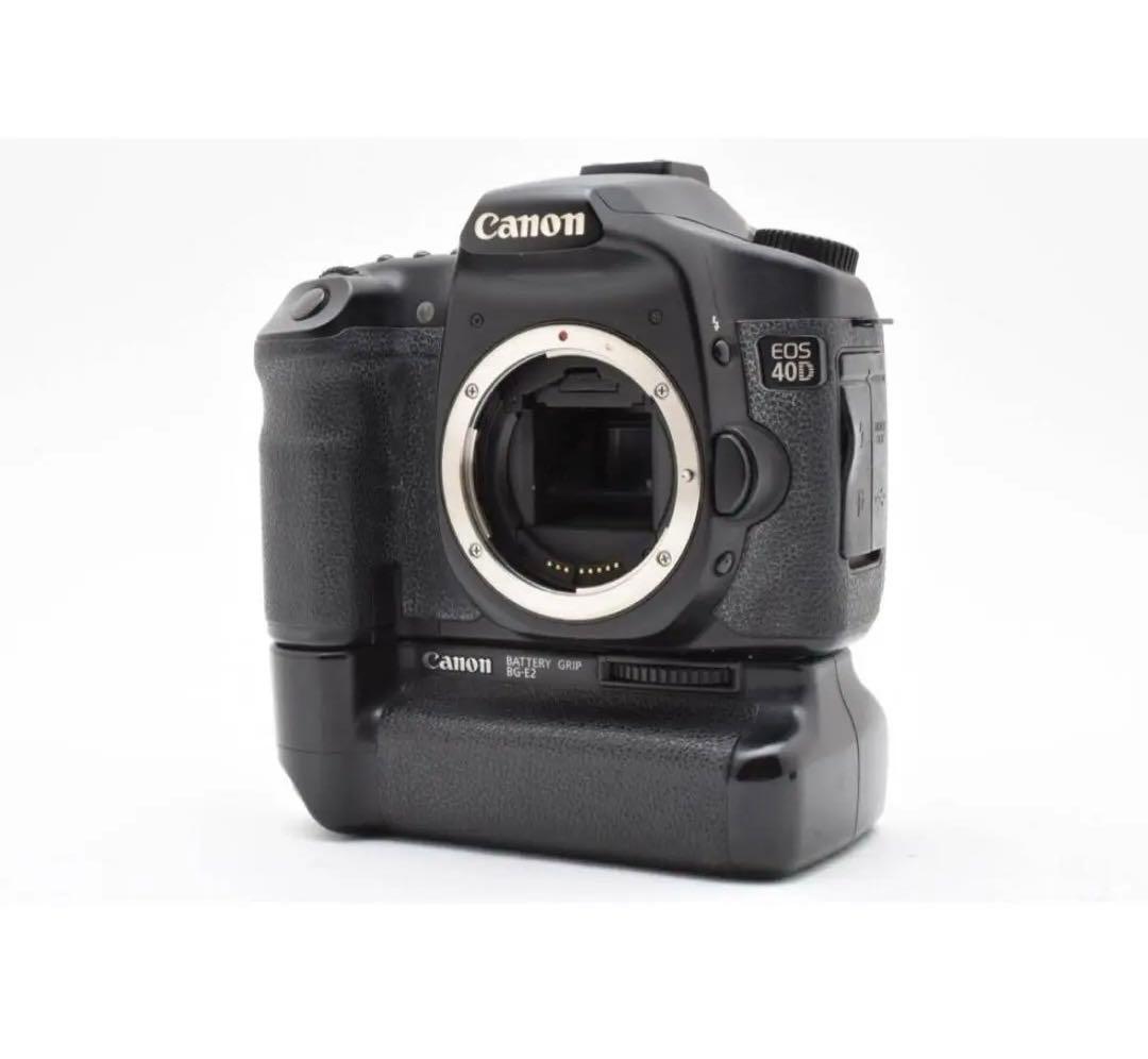 【状態優良】Canon EOS 40D 標準・望遠レンズ バッテリーグリップ付き