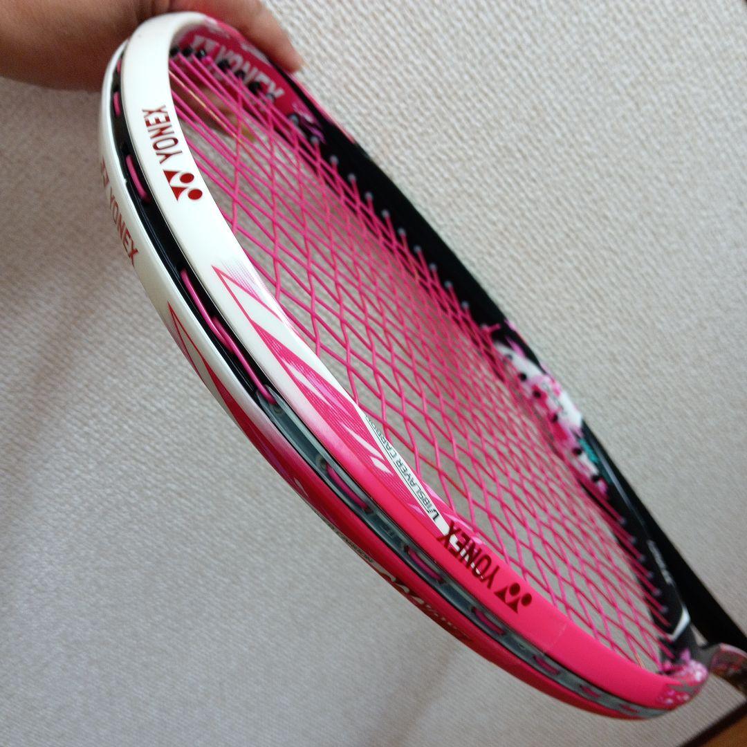 【未使用】YONEX Nitroframe テニスラケット ピンク&収納バッグ