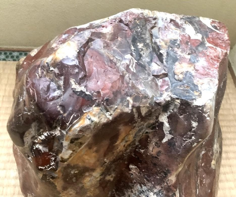 佐渡 赤石　赤玉石　重量40.25kg 　自然石