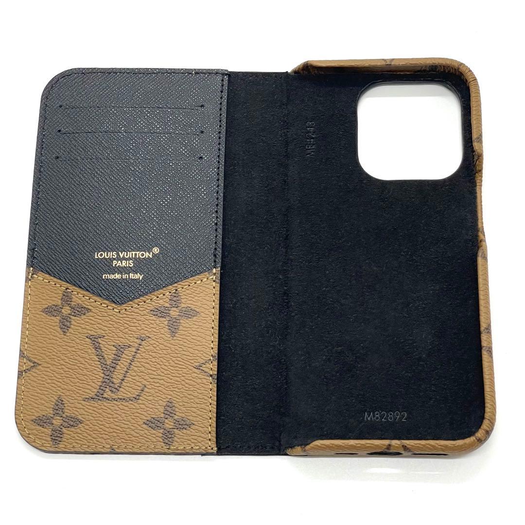 【極美品】ルイヴィトン iPhoneケース 15pro モノグラム リバース