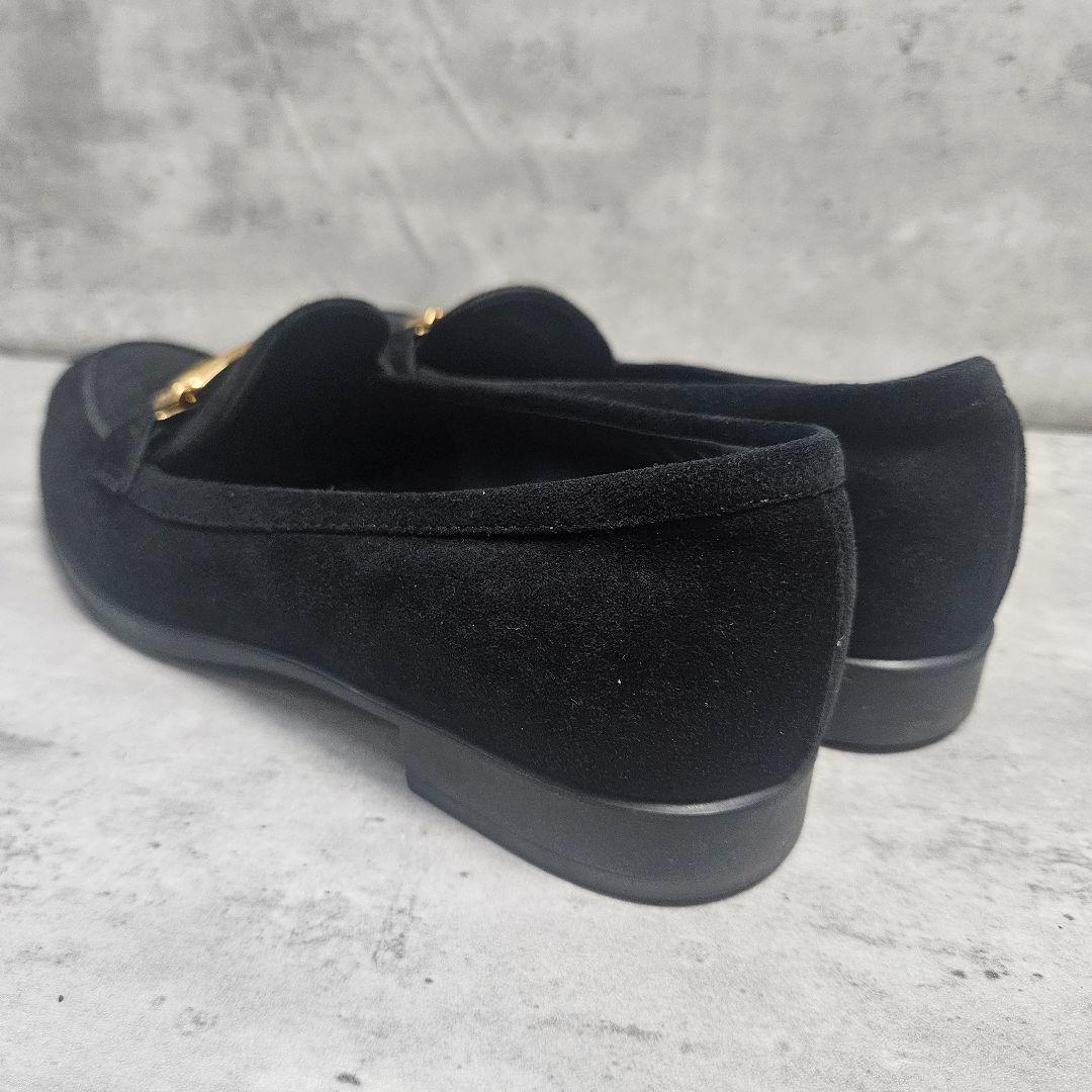 cha.様❣️専用 TOD'S ローファー スエード ブラック 金バックル