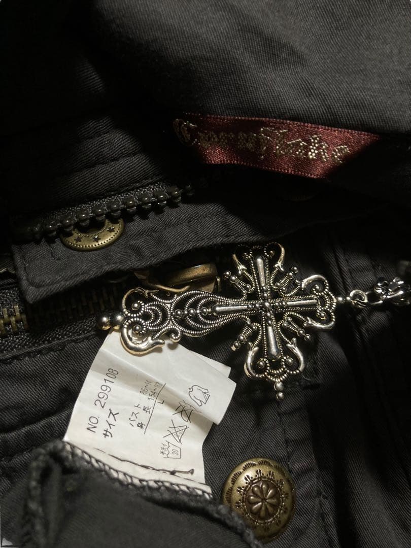 y2k00sミリタリーミニワンピフェアリーグランジ平成ギャルNANAパンクロック