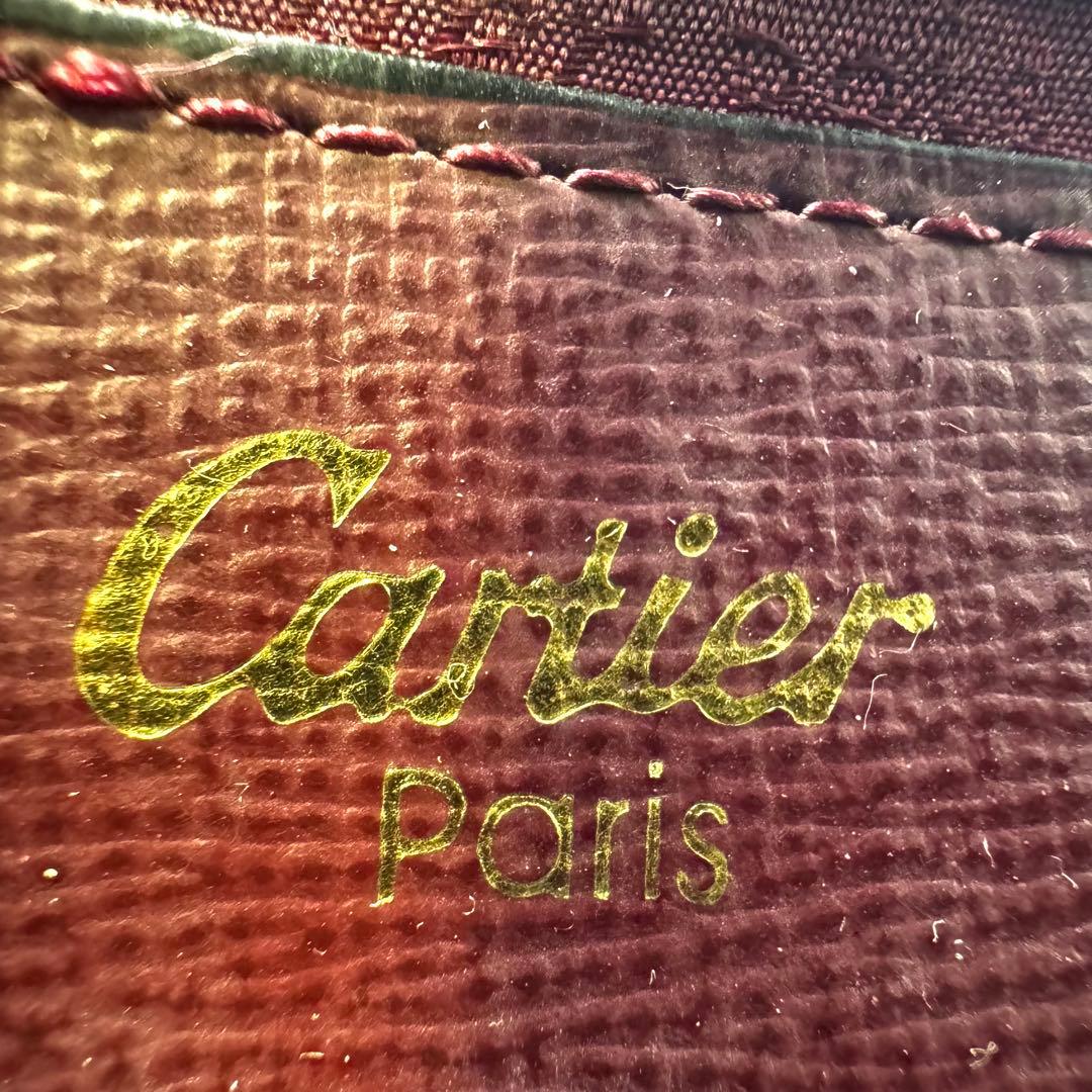✨極美品✨カルティエ ハンドバッグ ターンロック ロゴ マストライン ボルドー