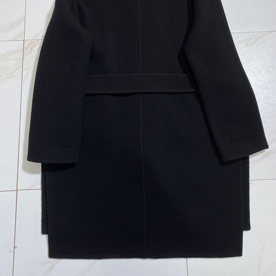 極美品♡ヘルノ 現行 フォックスファーディテイルウールコート ロングスリーブ