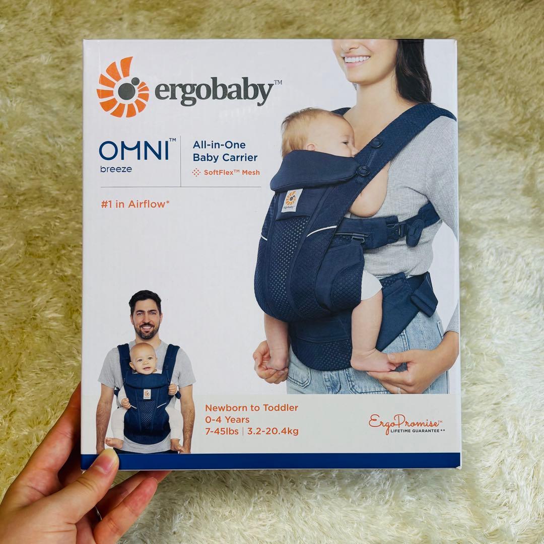 【美品】エルゴベビー OMNI Breeze オムニブリーズ ミッドナイトブルー