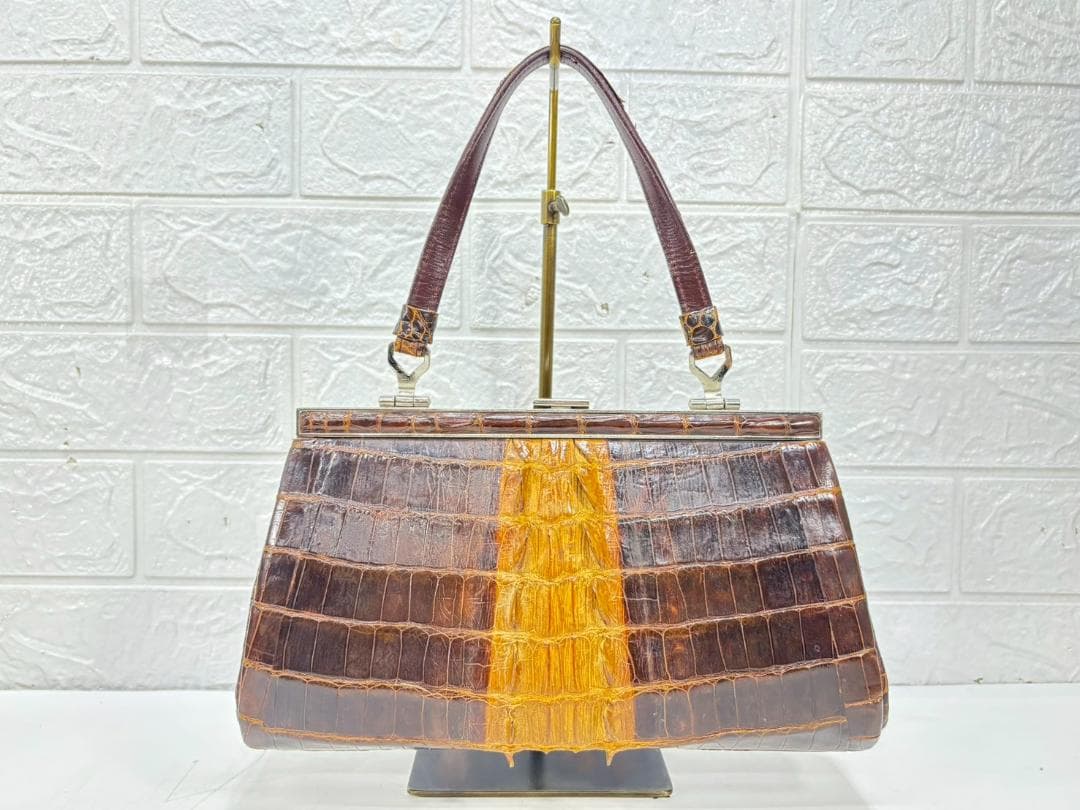 10-14-2 バッグ 7個 セット まとめ 本革 黒 緑 黄色 ブラウン