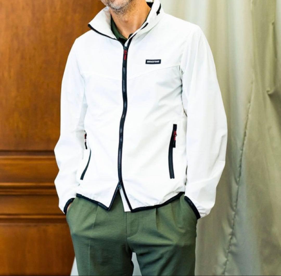 ブリーフィングゴルフ BRIEFING GOLF ウィンドブルゾン ホワイトM