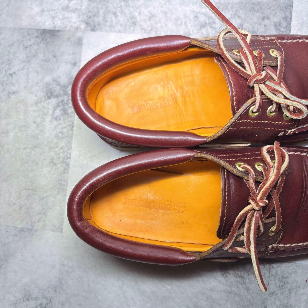 人気 ティンバーランド 3eyeクラシックラグ 26.5 デッキシューズ 赤茶