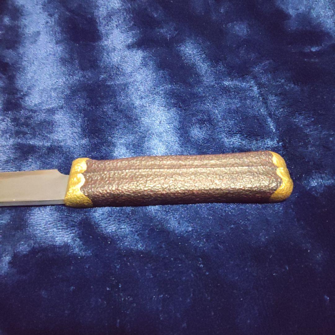 (1月10日までの限定お値下げ中)昭和初期頃　刀匠作　無銘　狩猟小刀　玉鋼