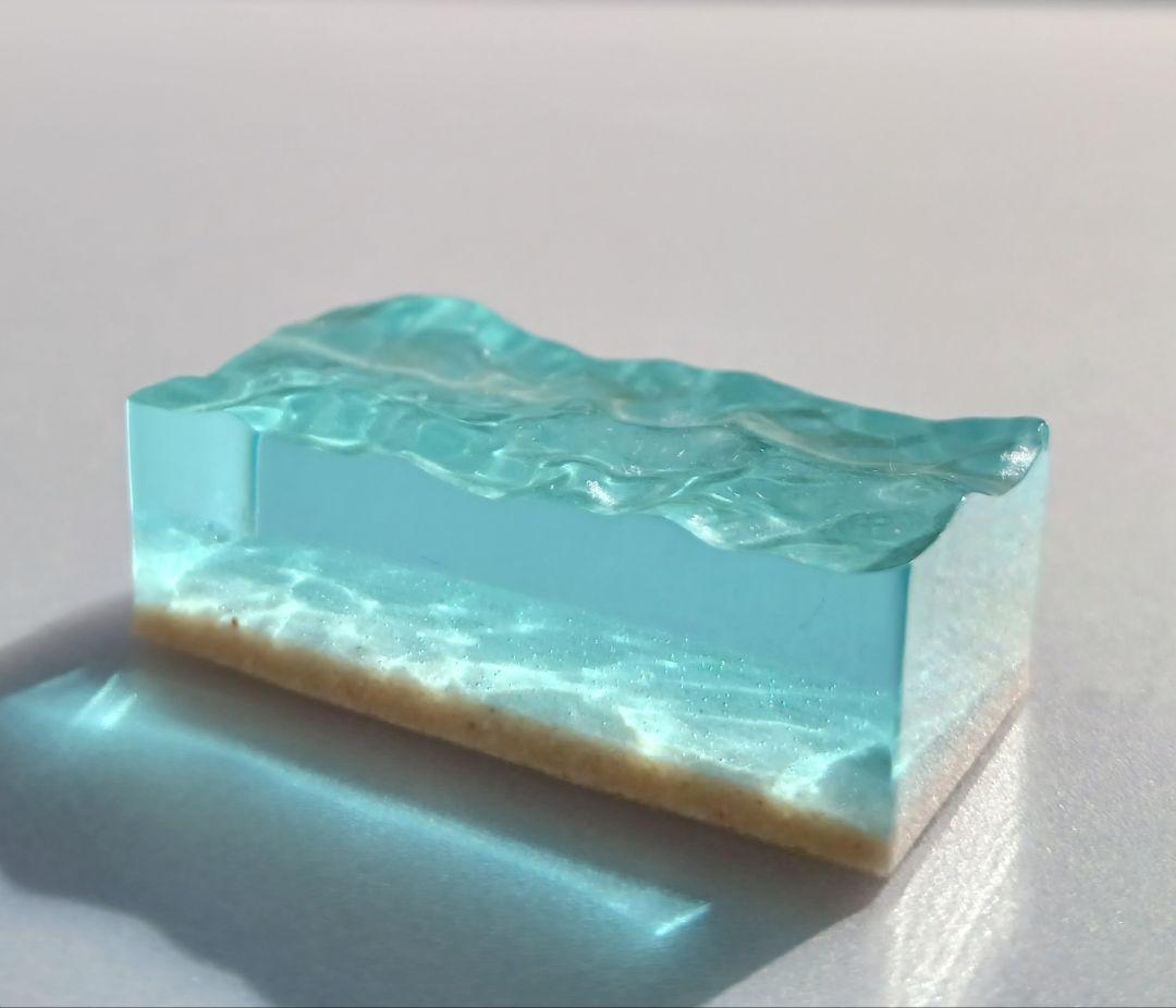 【 かめここ 】エポキシレジン オーシャンアート レジンアート