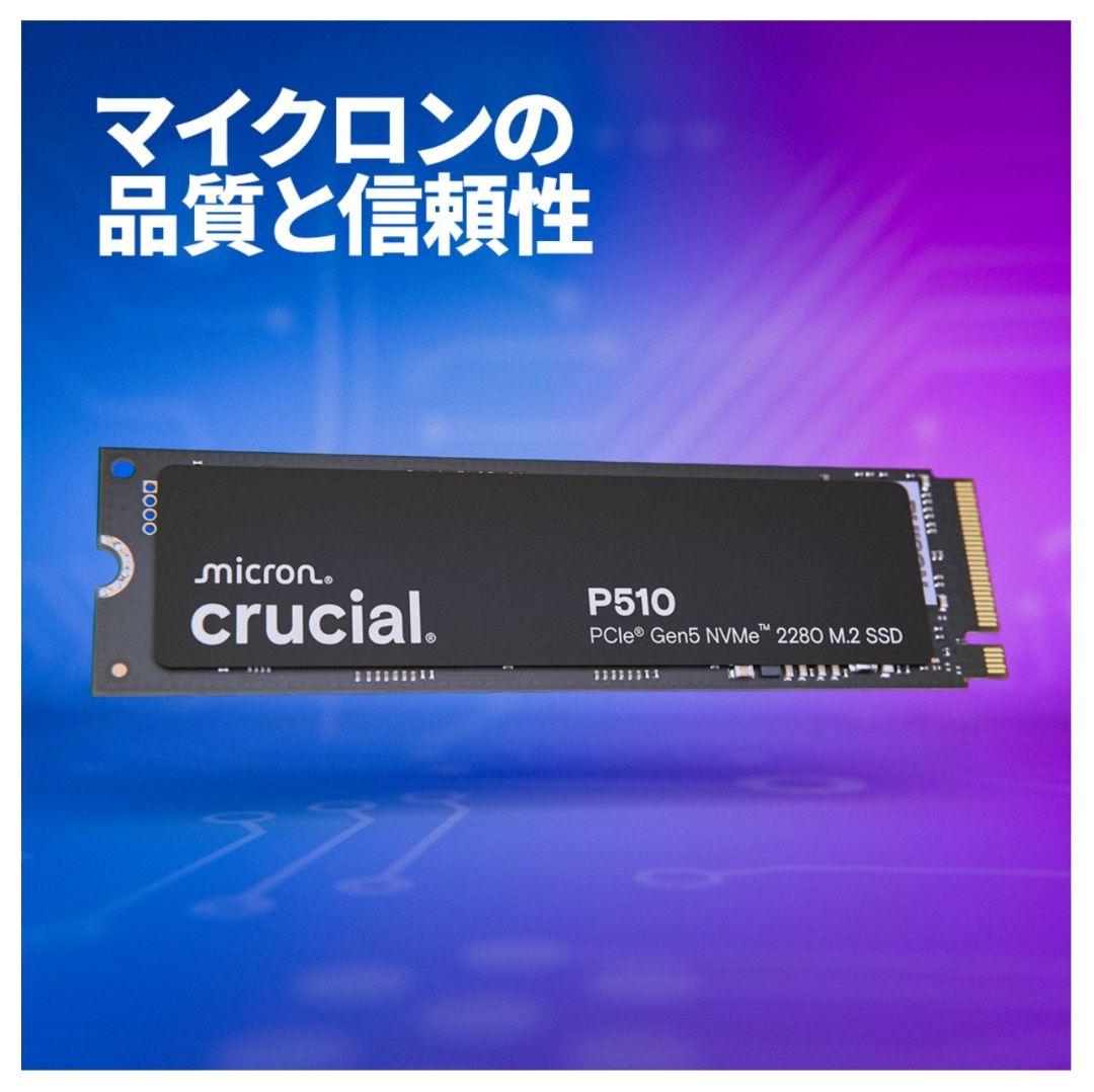 【M.2 SSD】2TB P510 Gen5
