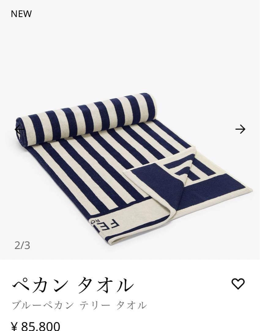 FENDI ペカンタオル　ブランケット