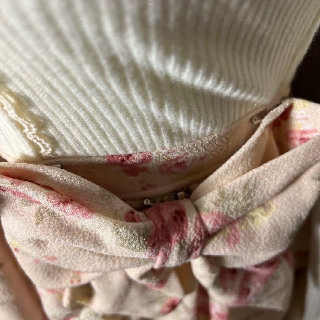 リズリサ リボン ワンピース 花柄 フリル ガーリー 姫ギャル ロリータ