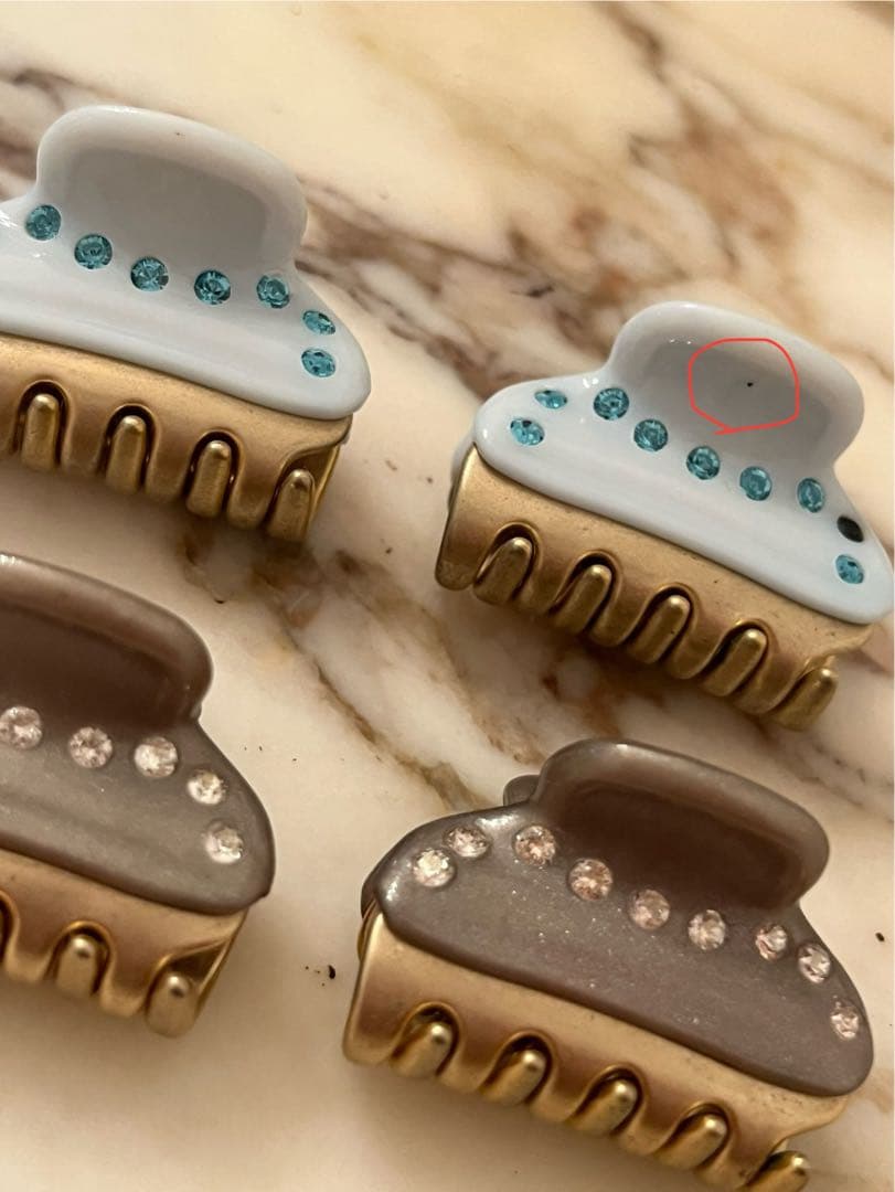 アレクサンドルドゥパリ　ヘアクリップ　セット　ラインストーン