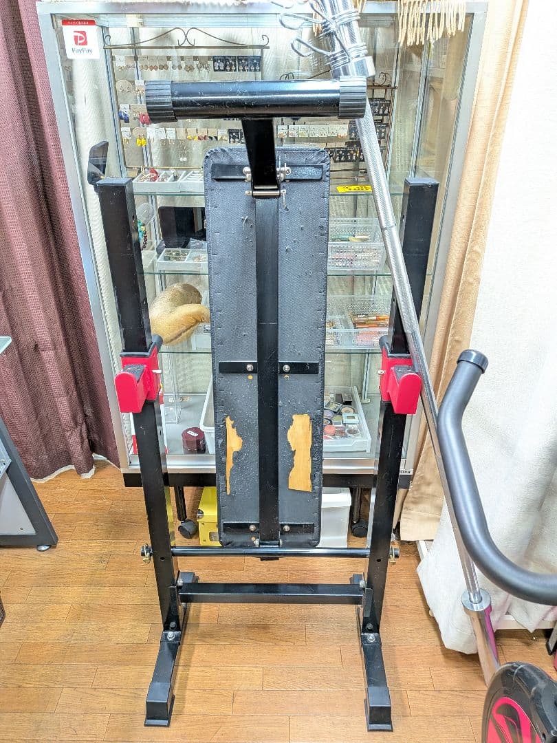 東京都八王子市手渡しのみ筋トレセットバーベル、プレート155kg、台、バイク