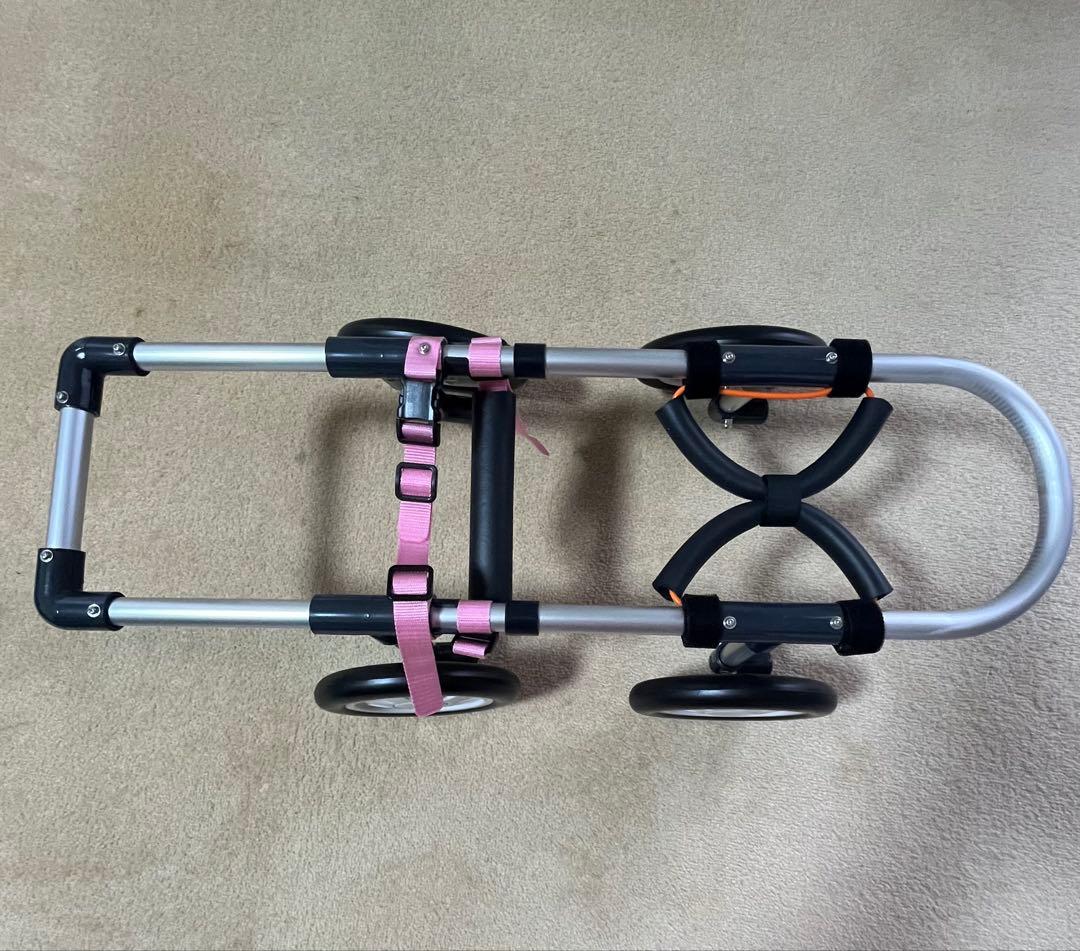 ア*！様 犬用車椅子 車いす 歩行器4輪 小型 リハビリ 介護 老犬用 アルミ製