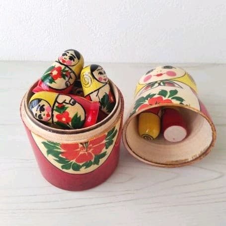 新品　ロシア　セミョーノフ　数遊びマト　15cmマト1体　ベビーマト10体