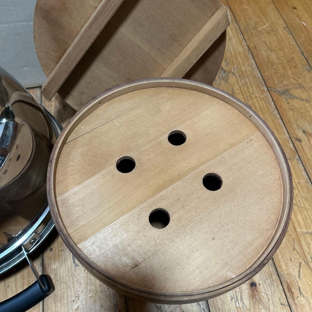 送料無料　和セイロ27㎝　鍋31㎝　蓋　すのこ付き