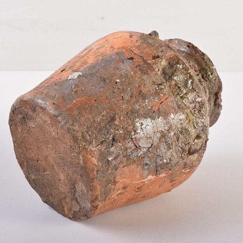 信楽焼　古信楽　蹲（うずくまる）壺　小壺　時代箱　M　R7874C