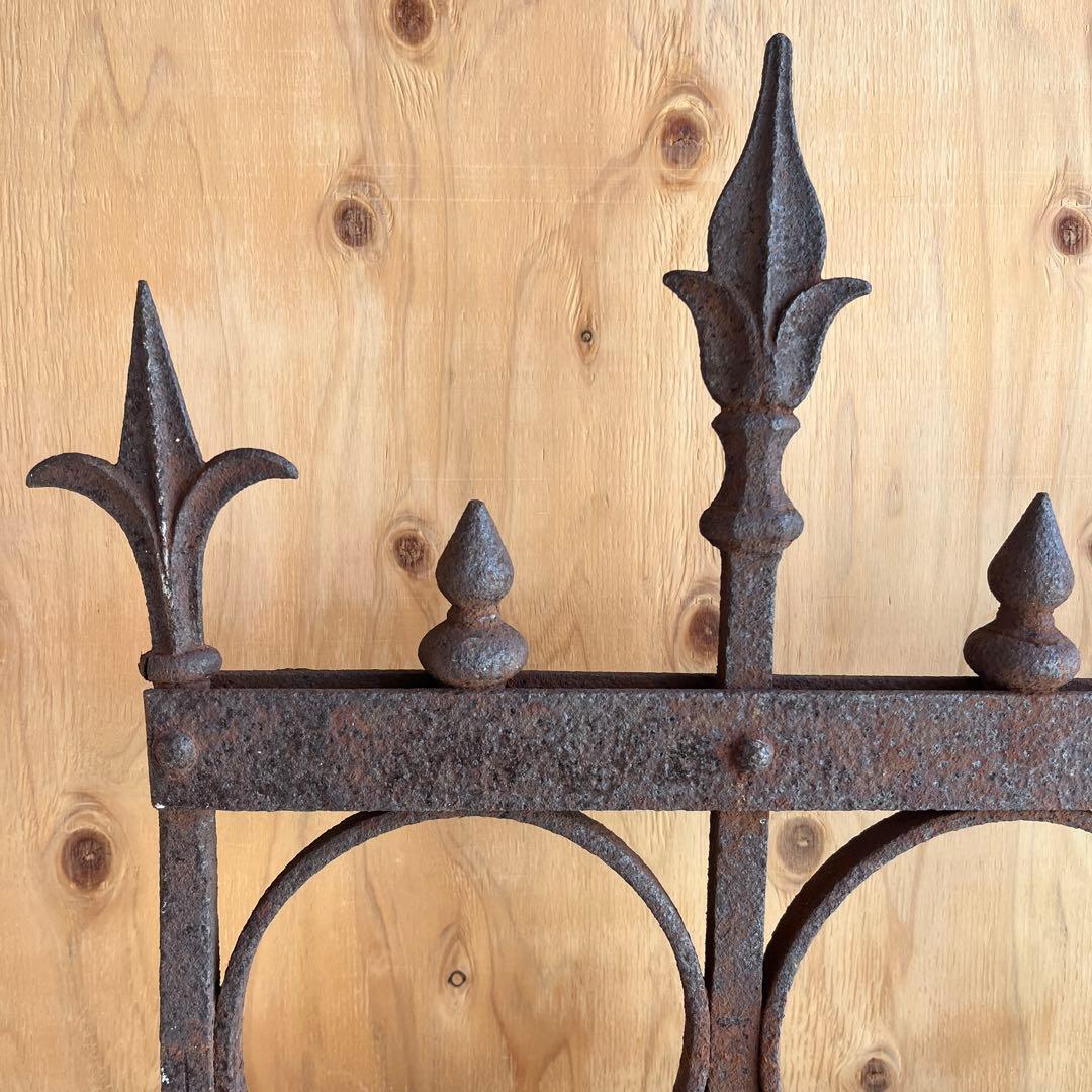 ビンテージ アイアンフェンス ガーデニング 暖炉 ブックシェルフ ラック 什器