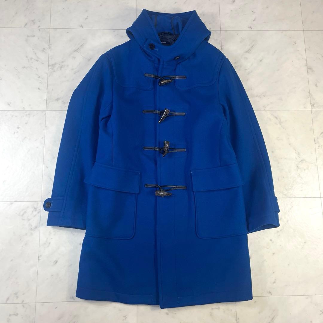 極美品♪SHIPS スーパー140'S ダッフルコート メリノウール メンズS
