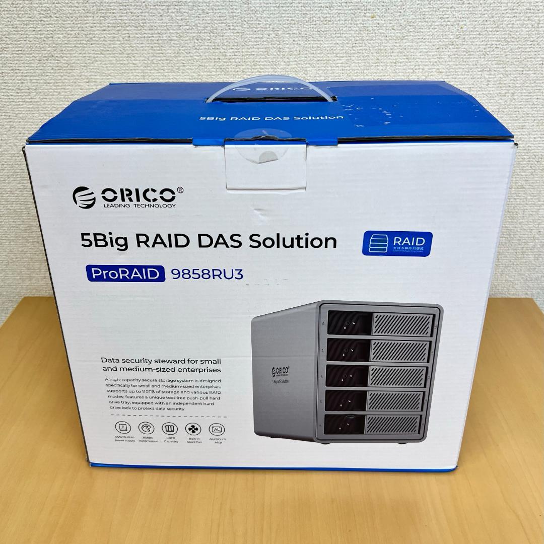 【HDD5台付き】ORICO 9858RU3 5ベイRAID HDDケース