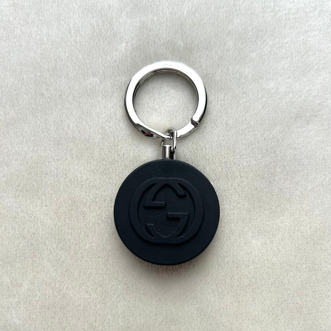 美品 GUCCI グッチ キーリング キーホルダー 黒