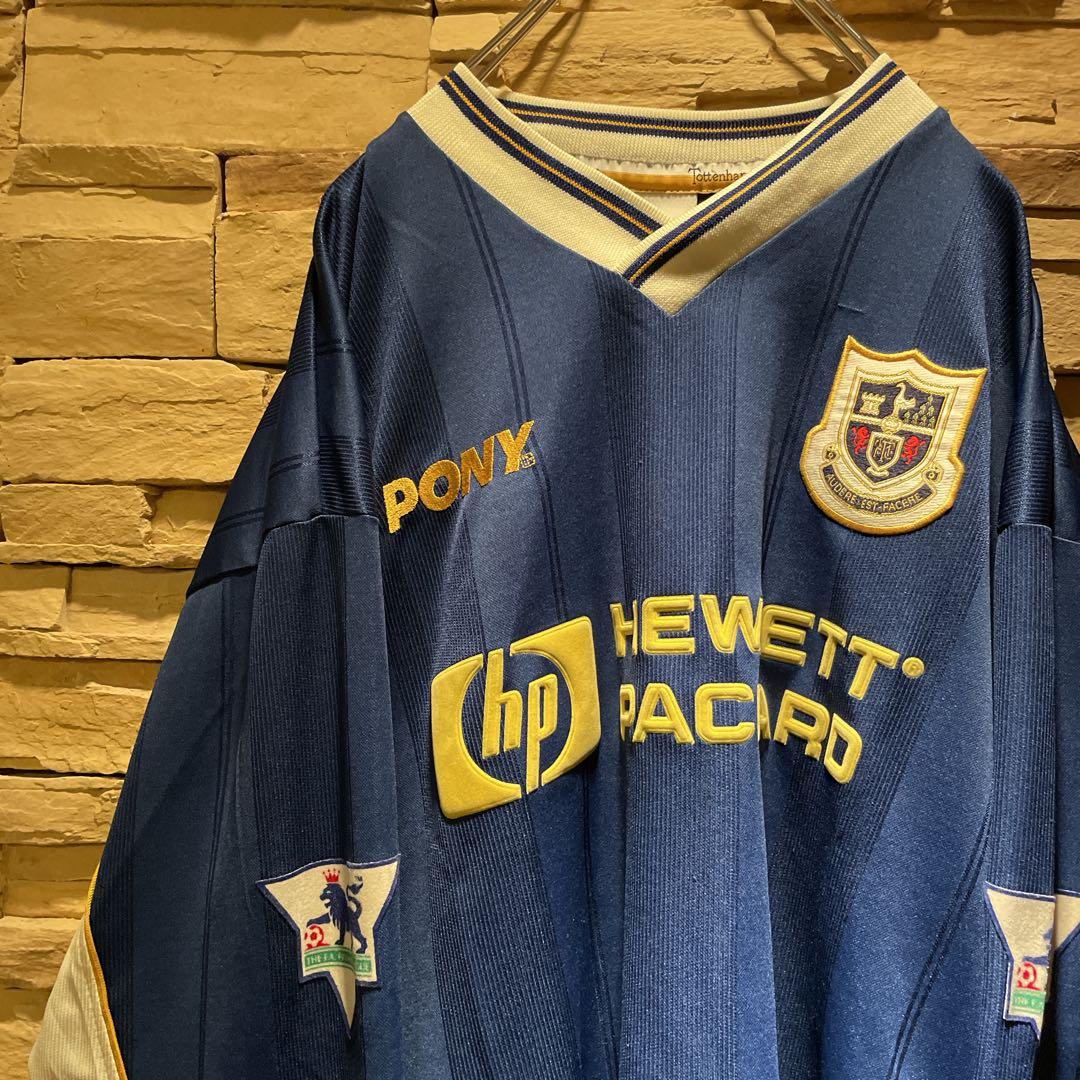 【当時物】pony×トッテナム/97-98/スパーズ/長袖ユニ/プレミアパッチ付
