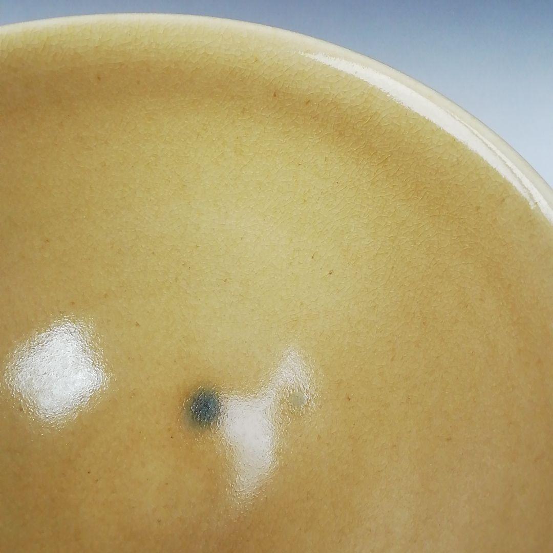 Ｔ６５４　茶碗　『黄瀬戸茶碗』『佐藤比良夫(康元)』　共箱　抹茶碗　茶道具