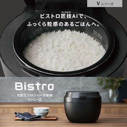 パナソニック炊飯器 1升 最高峰モデル ビストロ 匠技AI SR-V18BB-K