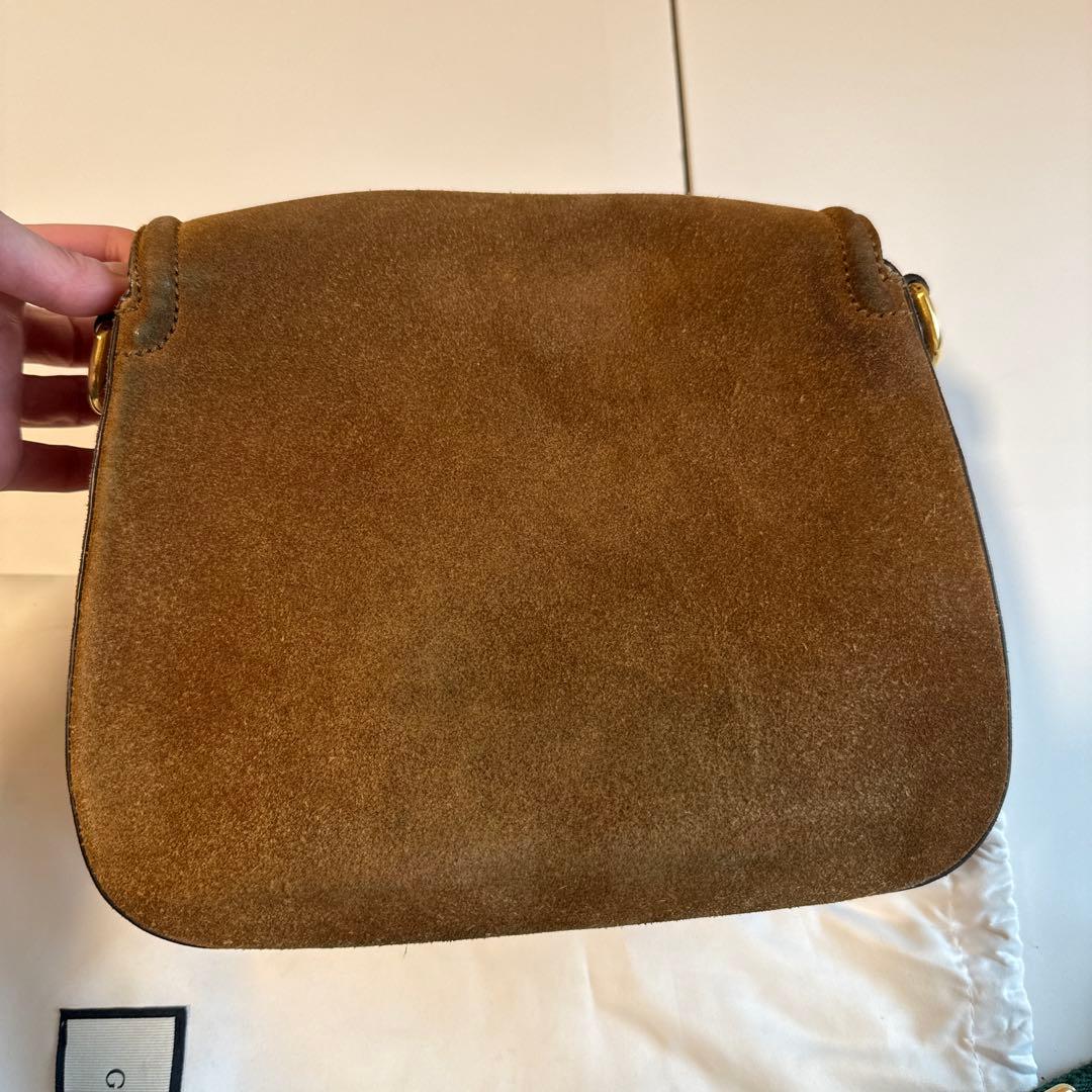 GUCCI スエードショルダーバッグ
