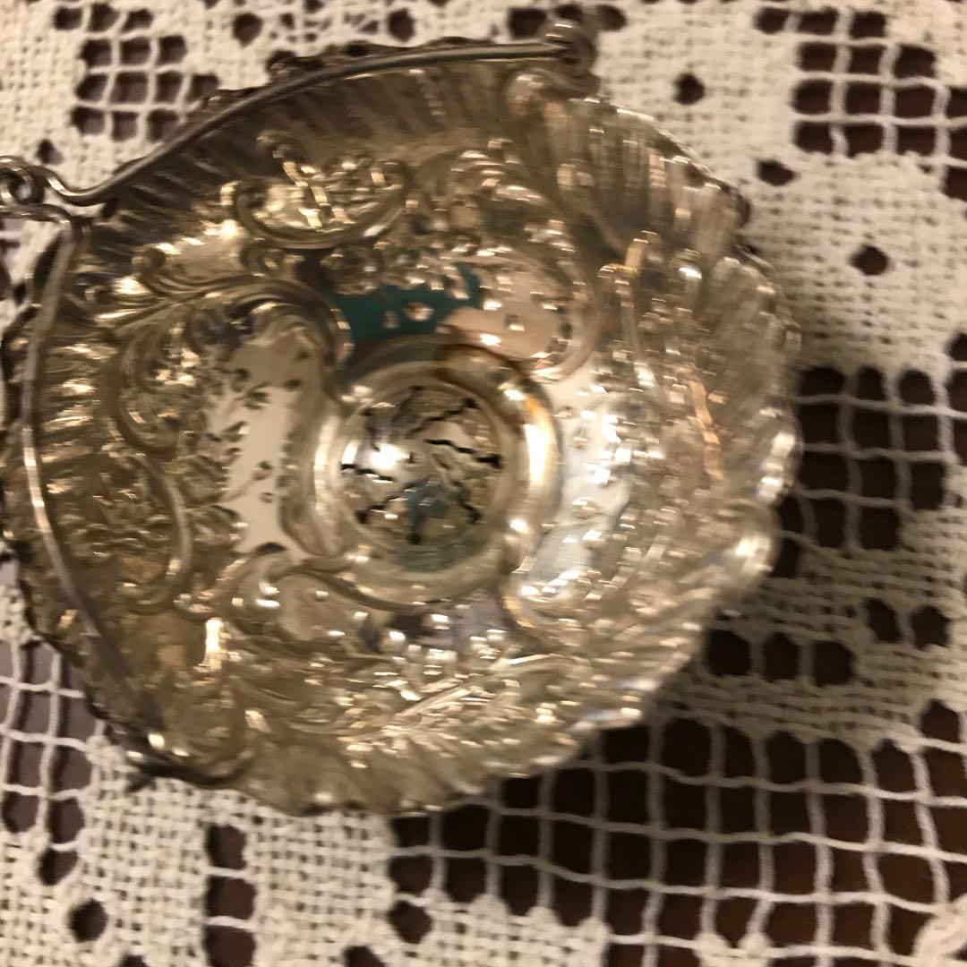 フランスアンティーク　ティーストレーナー　純銀　お値下げです❣️