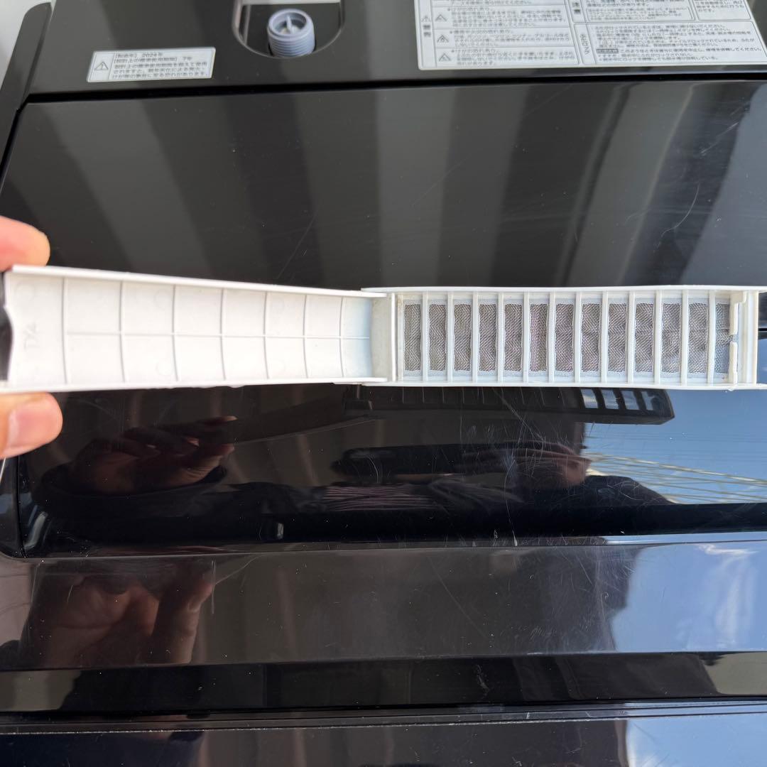 C7317★2024年製美品★ハイアール冷蔵庫ヤマダ洗濯機ブラック黒　家電セット